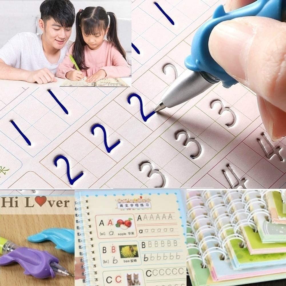 Reusable Handwriting Books (Set of 5) -  தமிழ், English, Numbers, Maths and Drawing